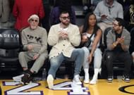 Celebrities At The Los Angeles Lakers Game - Source: Getty